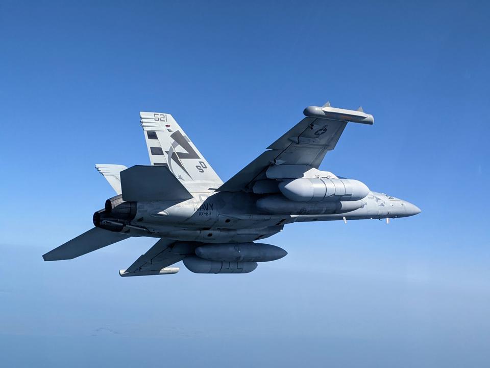 The first EA-18G to pass through the GCM production line was the first to be delivered to the fleet.